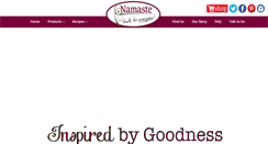 Desktop Screenshot of namastefoods.com